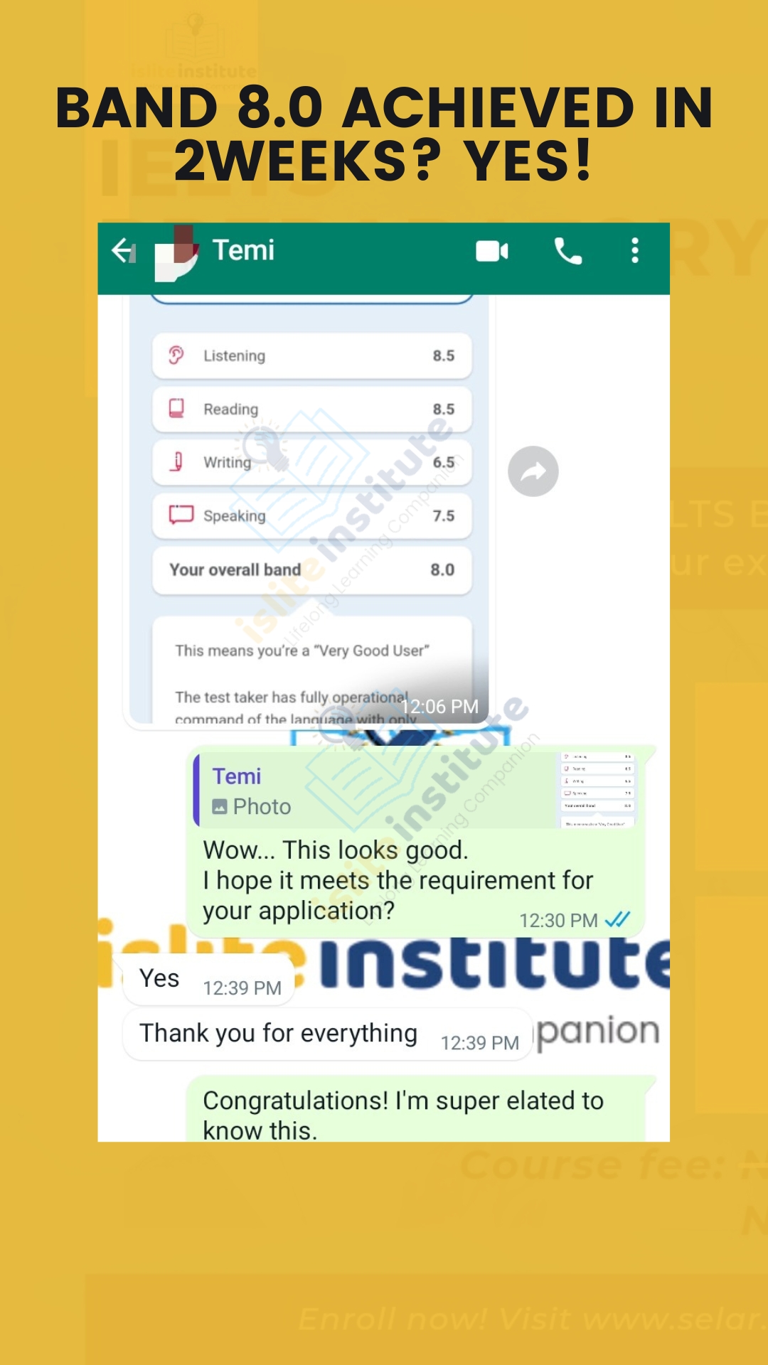 IELTS learner result — From plateau to breakthrough